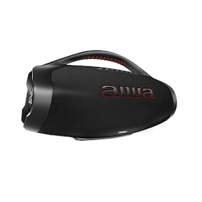 Miniatura Caixa de Som Aiwa Boombox Plus com 3 Alto-falantes Bivolt e com Proteção IP66 Contra Água e Poeira AWS-BBS-01B - 200W