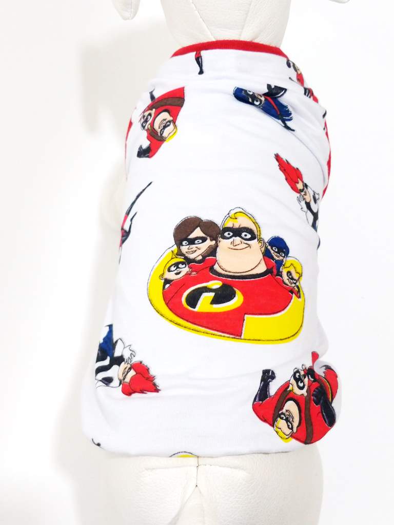 Miniatura Camiseta Estampa Personagem Os Incríveis branca  Tamanho EG