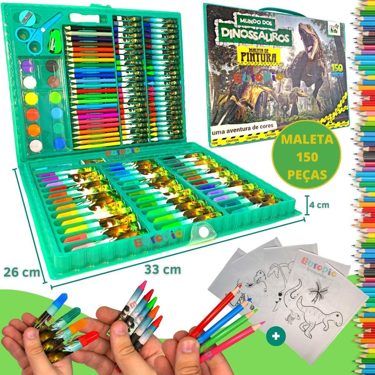Miniatura Maleta De Pintura Infantil Estojo 150 Peças Para Colorir