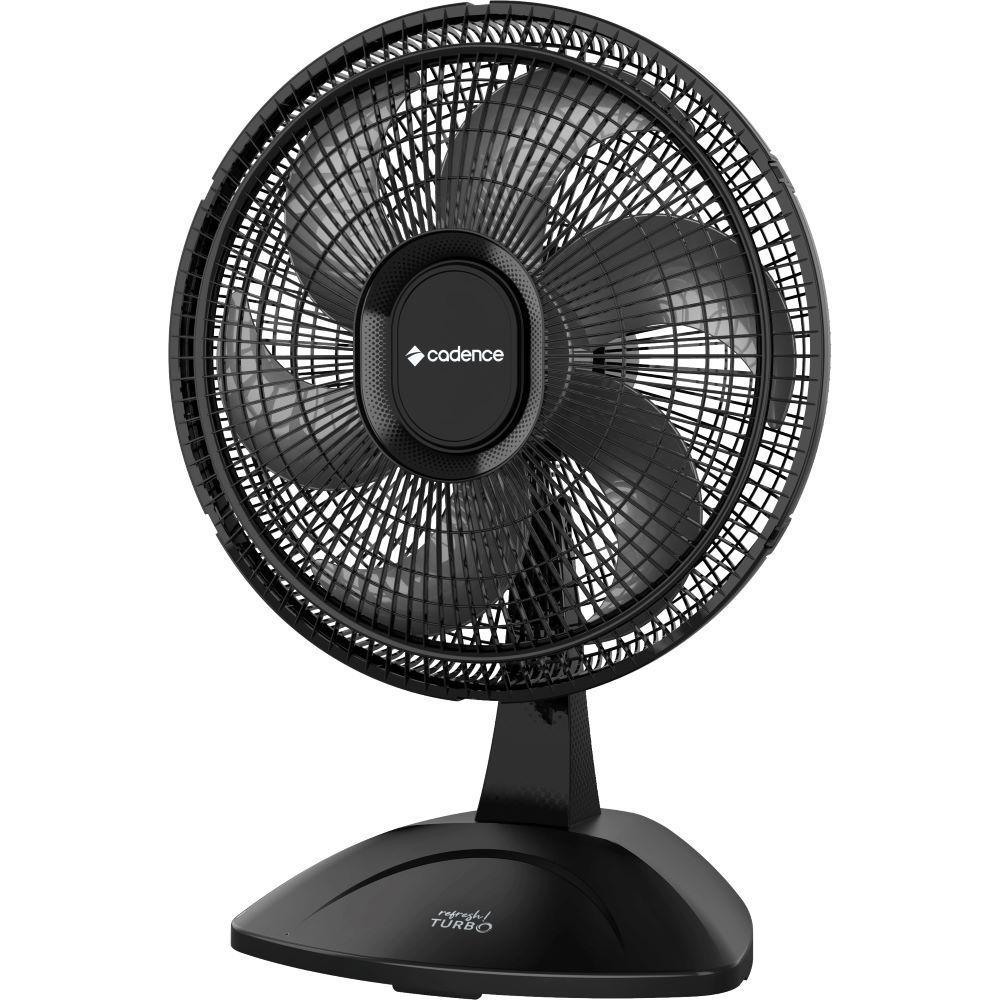 Miniatura Ventilador de Mesa Cadence VTR410 Refresh Turbo Pro 6 Pás 3 Velocidades Preto 127V