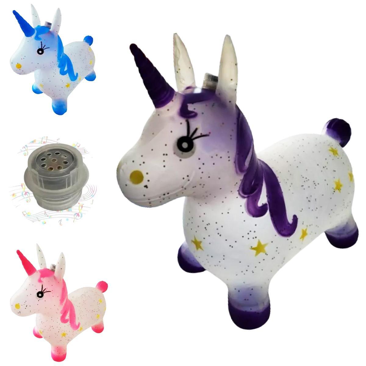 Miniatura Upa Upa Cavalinho Unicórnio Musical Com Glitter