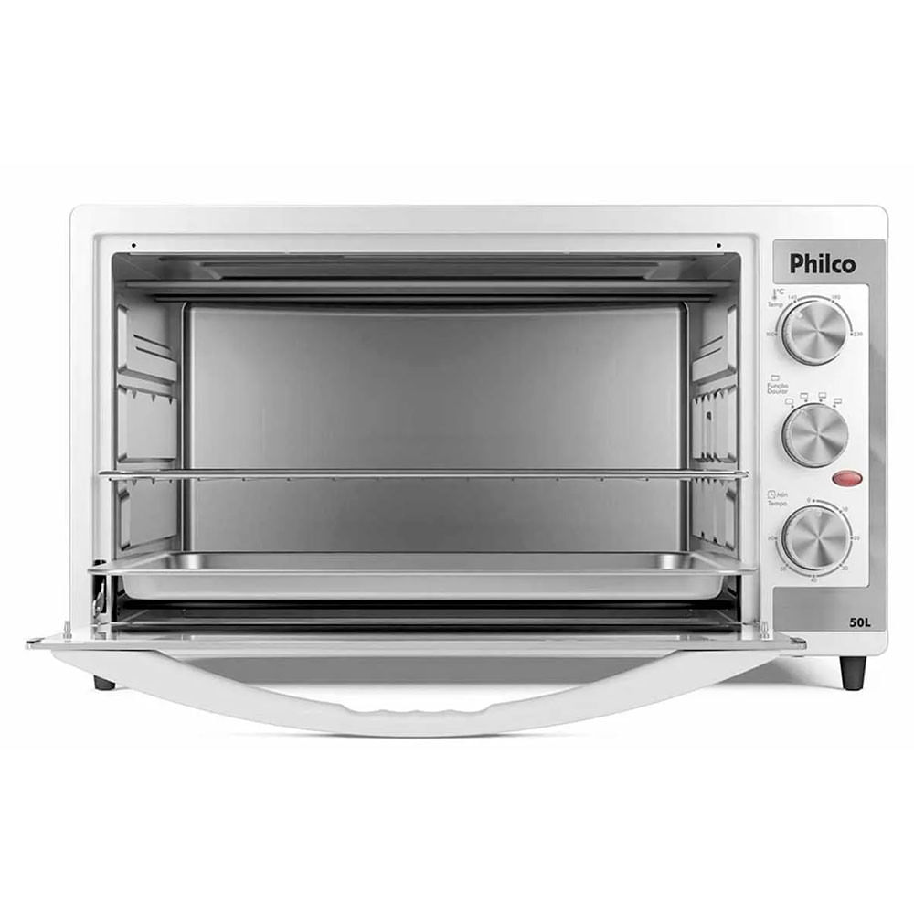 Miniatura Forno Elétrico Philco PFE52B Dupla Resistência 50L Branco - 110V