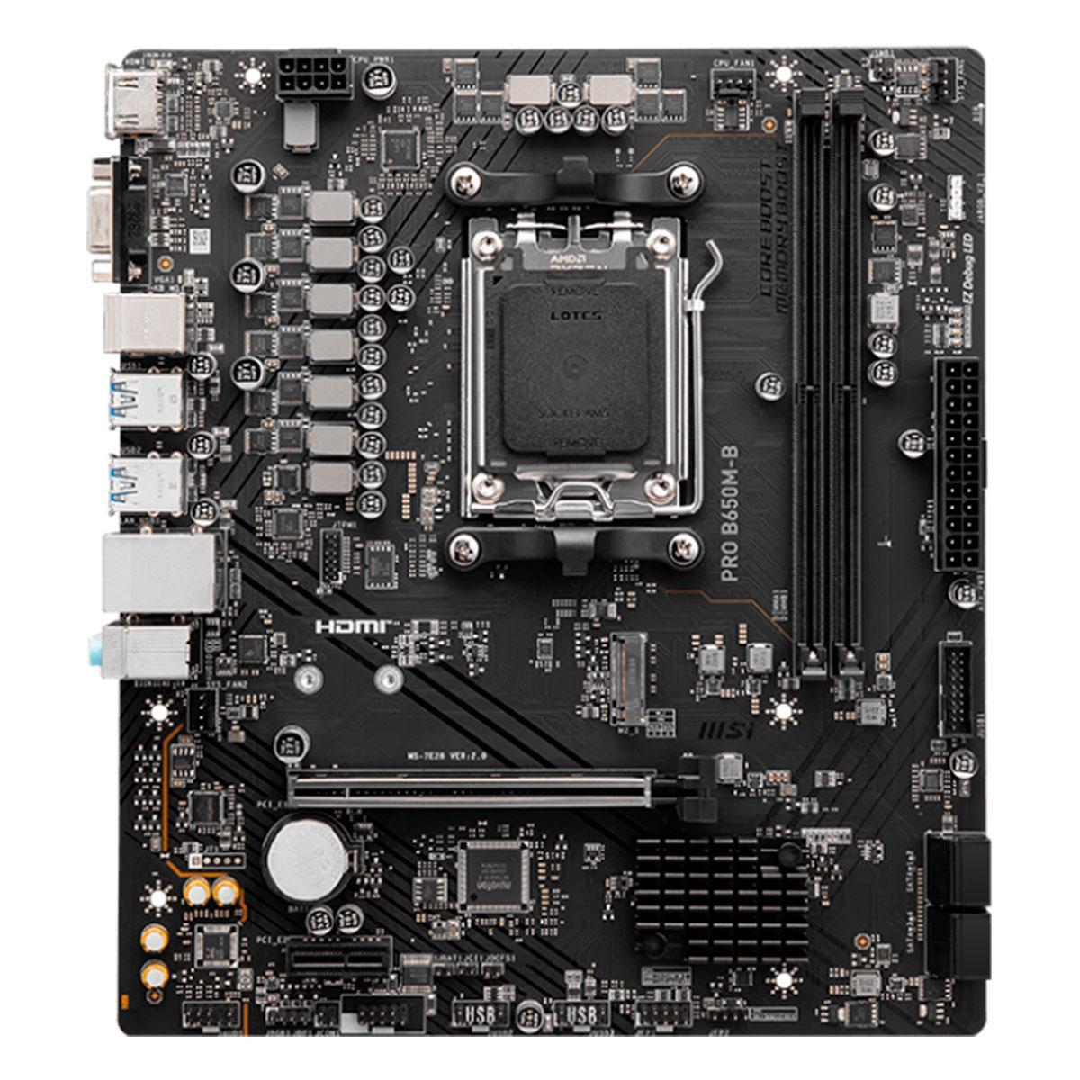 Miniatura Placa Mãe Msi B650M-B Pro, Amd Am5, Ddr5, Micro-Atx, Chipset