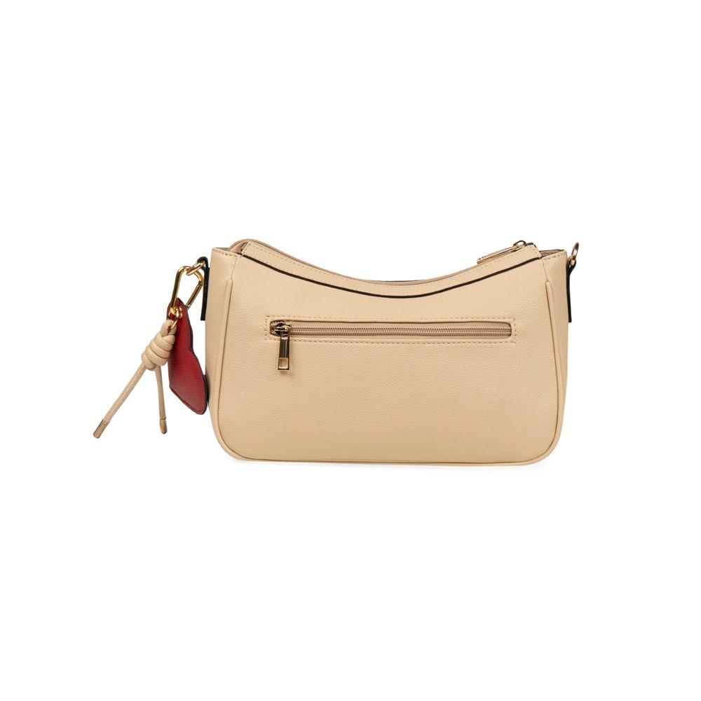 Miniatura Bolsa Transversal Feminina BG Amour Bege Bege