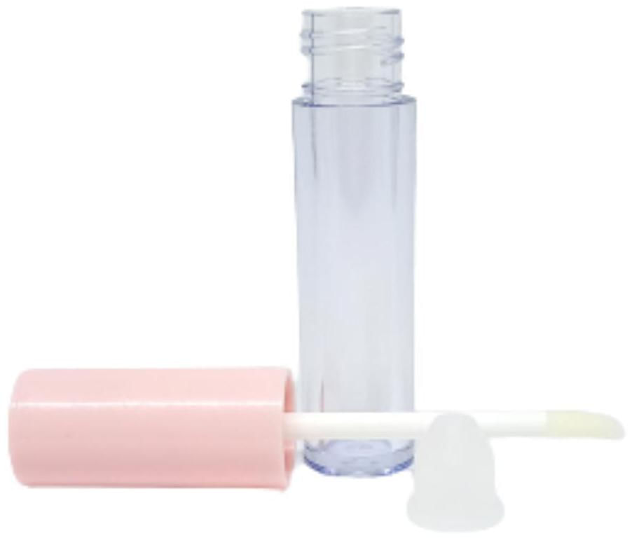 Miniatura Frasco Gloss Labial Vazio 6Ml Tampa Rosa Batom Liquido 10U