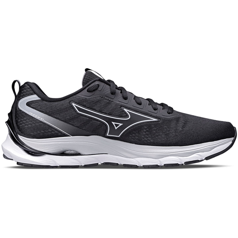 Miniatura Tênis de Corrida Masculino Mizuno Wave Dynasty 5 Preto - 38