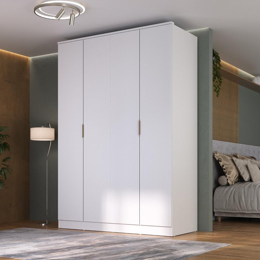 Miniatura Guarda-roupa 4 Portas Mdf Ravi Branco