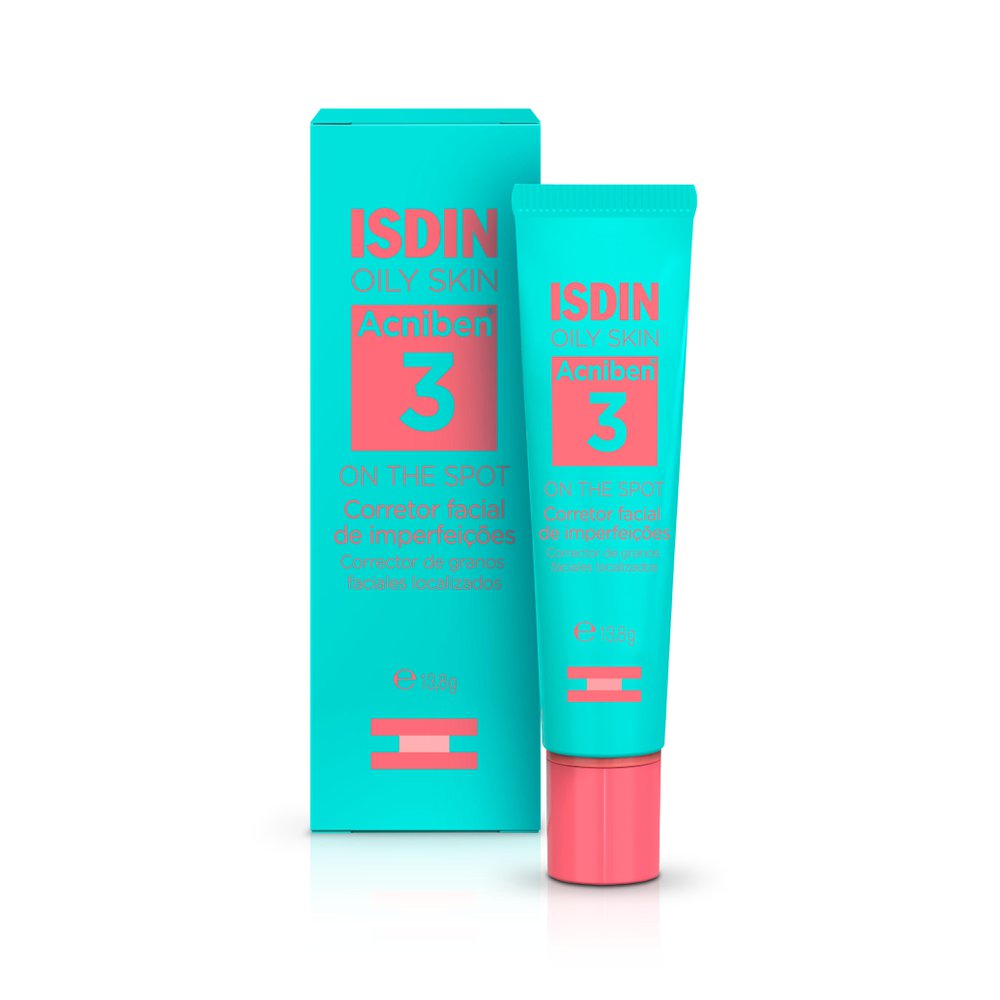 Miniatura Acniben 3 Isdin Oily Skin On The Spot Gel Secativo para Espinhas 13,8g