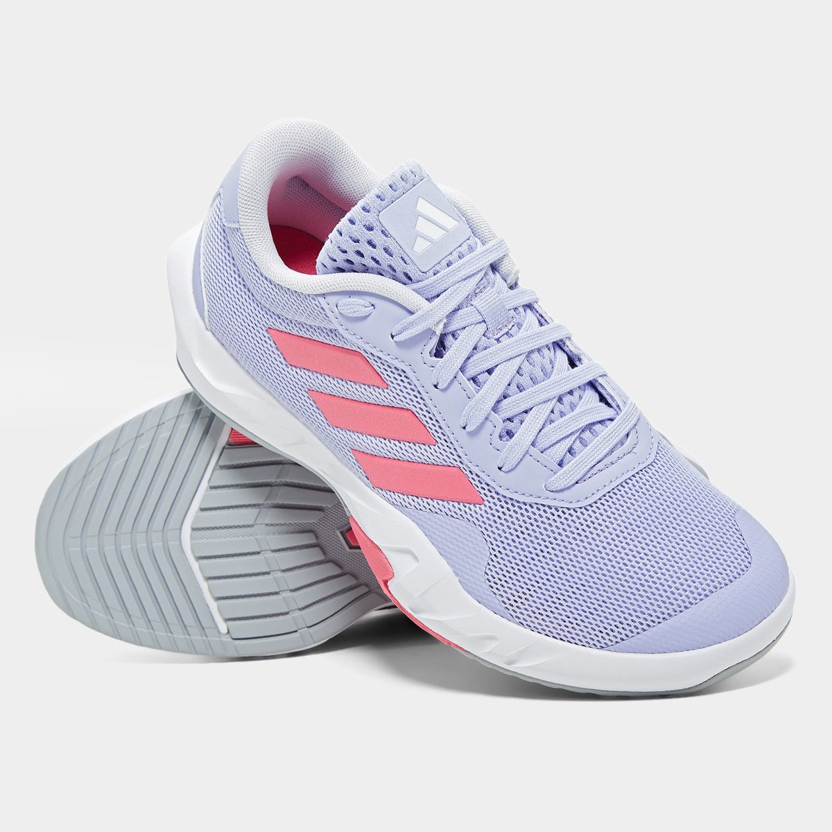 Miniatura Tênis Adidas Amplimove Trainer Feminino Roxo+Rosa - 34