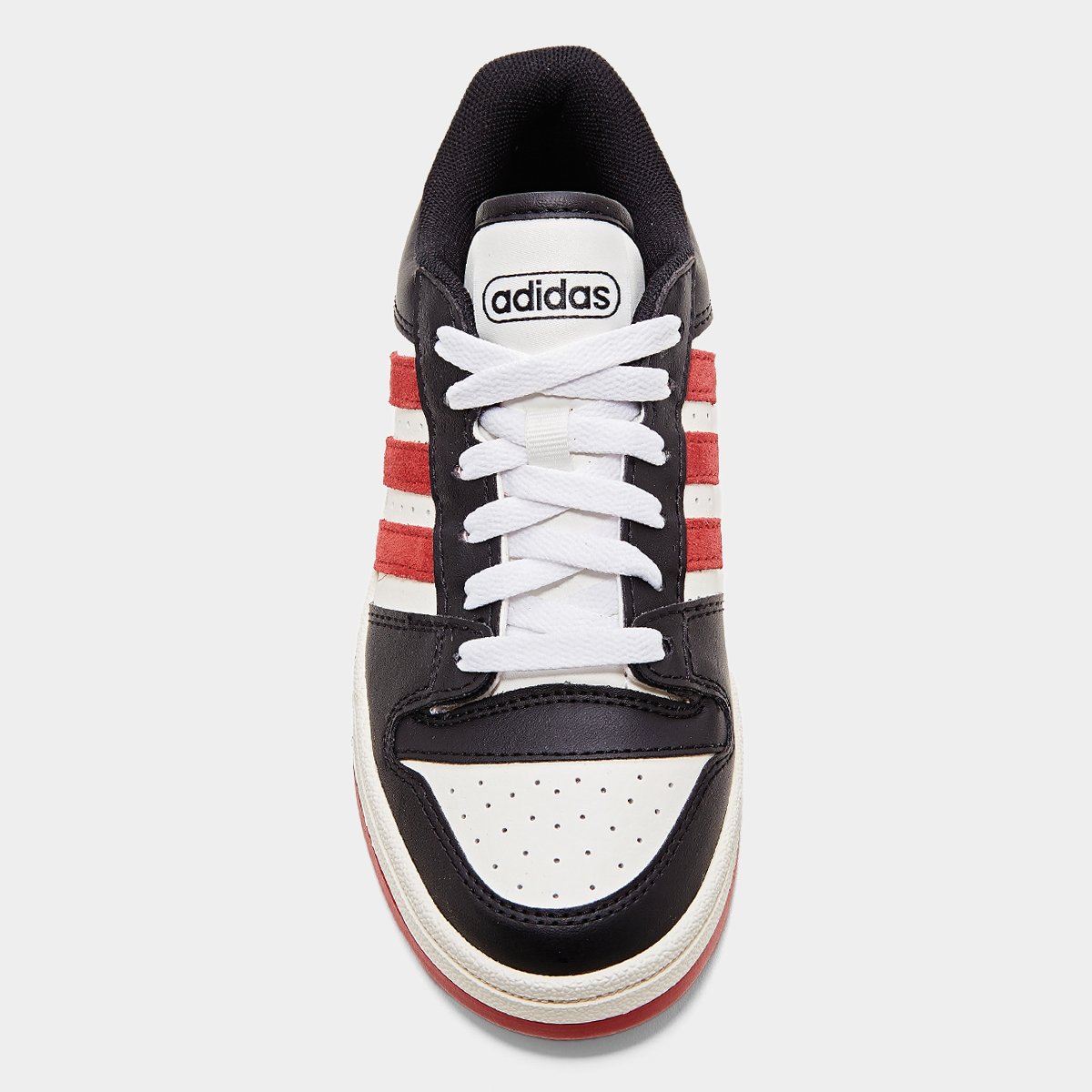 Miniatura Tênis infantil Adidas Break Start Preto+Vermelho - 33