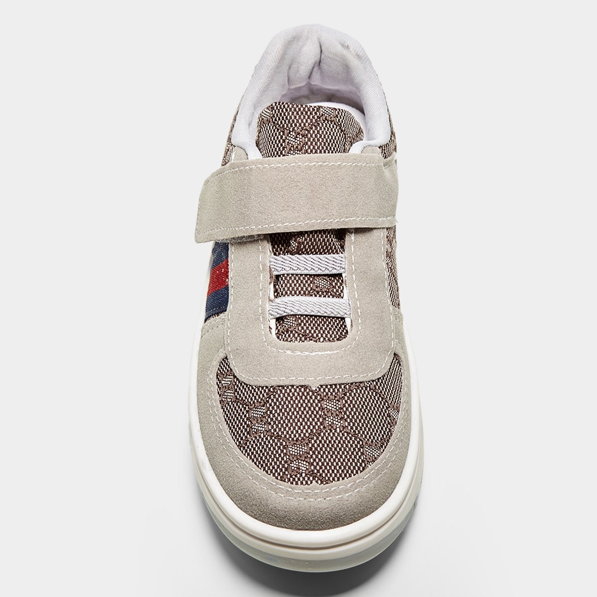 Miniatura Tênis Infantil Kurz Casual Menino Marrom+Cinza - 20
