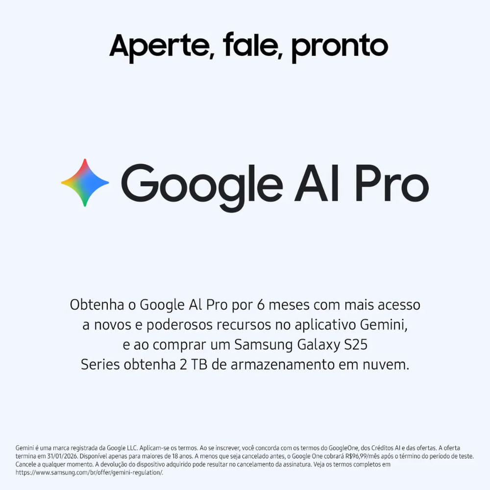 Smartphone Galaxy S25 FE 256GB 8GB Samsung Azul Marinho
