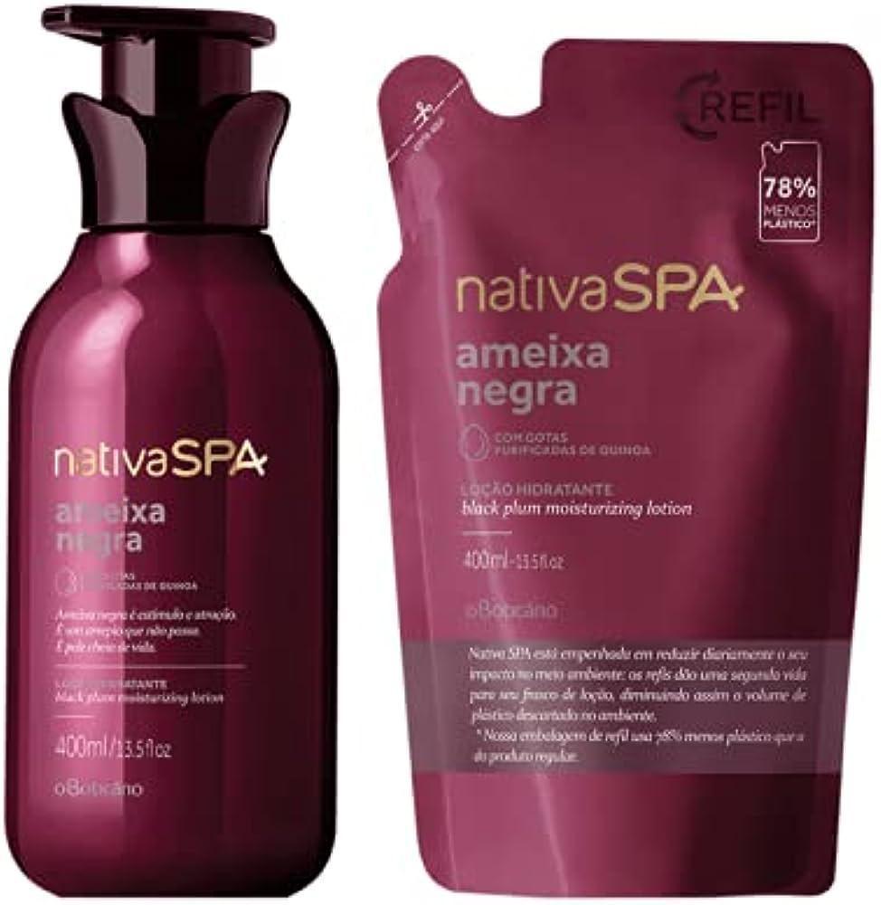 Miniatura Combo Nativa Spa Ameixa Negra Loção Hidratante 400Ml+ Refil