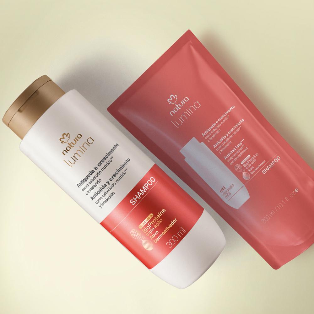 Miniatura Kit Shampoo Estimulante Lumina Antiqueda e Crescimento com Refil