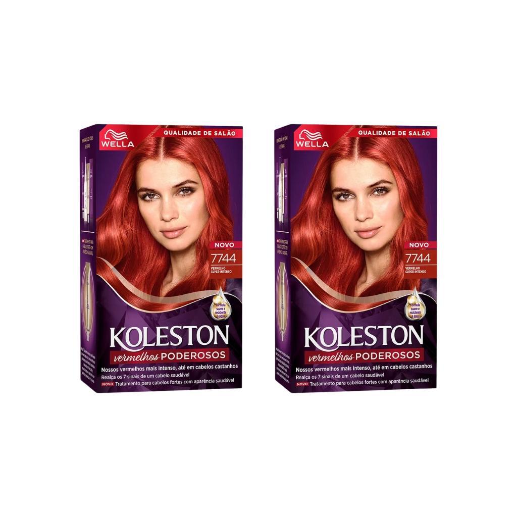 Miniatura Coloraçao Koleston 7744 Vermelho Intenso-Kit C/2Un