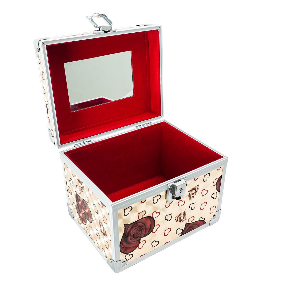 Miniatura Maleta De Maquiagem Estampada Kit 3 Peças