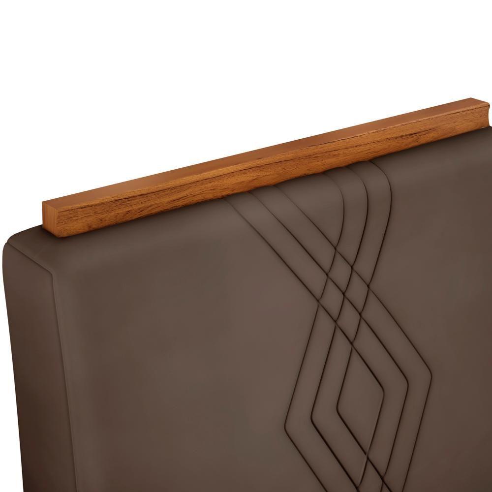 Kit 6 Cadeiras De Jantar 27658 Freijo Veludo Moca Dj Moveis Freijo Veludo Moca