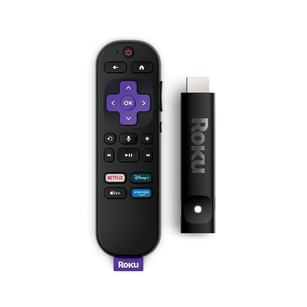 Roku Streaming Stick Plus 2025, Dispositivo para TV 4K, com Controle por Voz, Preto - 3830BR