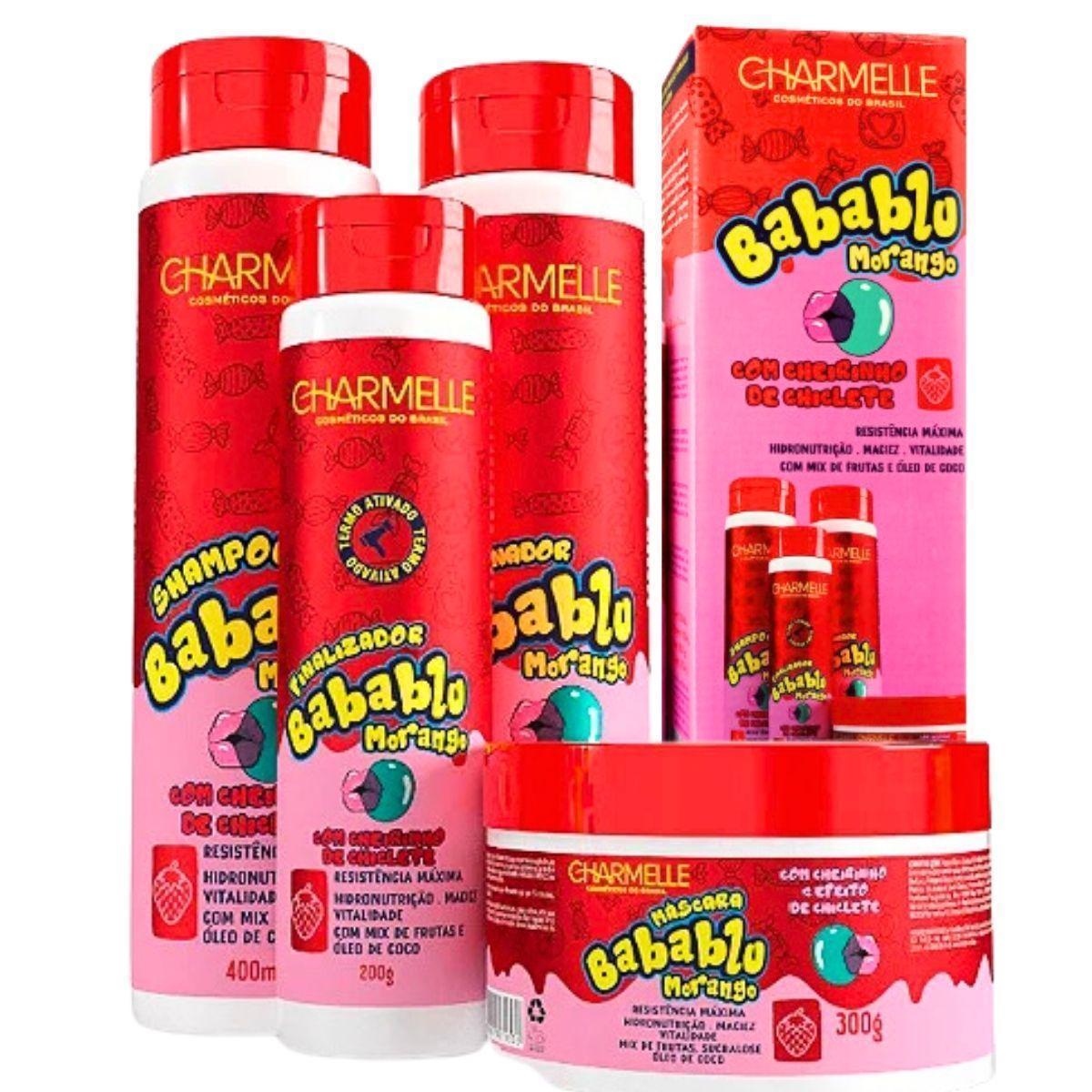 Miniatura Kit Capilar Babalu Morango Nutrição E Maciez Charmelle