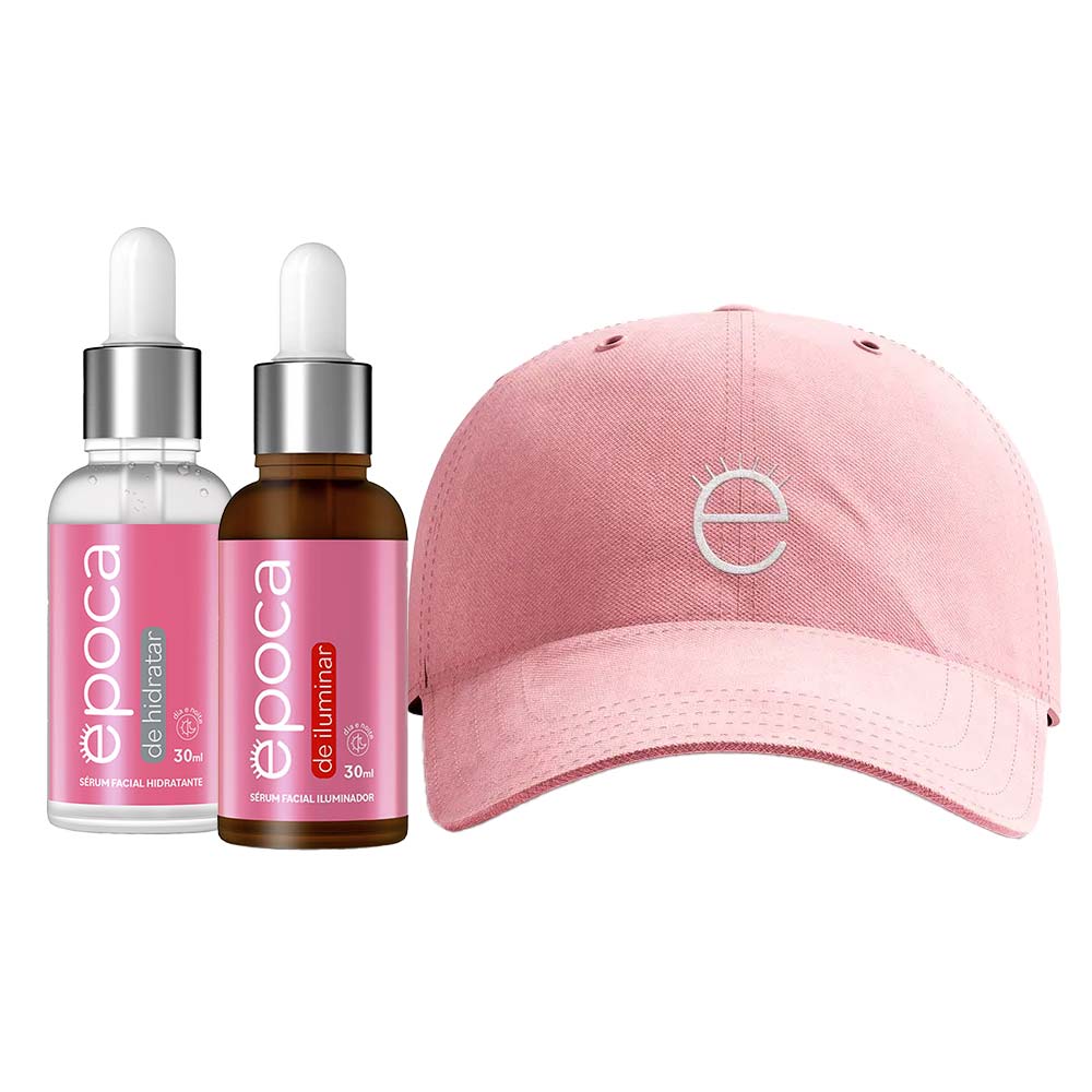 Miniatura Época by Dermage Kit – Época de Hidratar 30ml + Época de Iluminar 30ml + Boné Época Cosméticos Kit