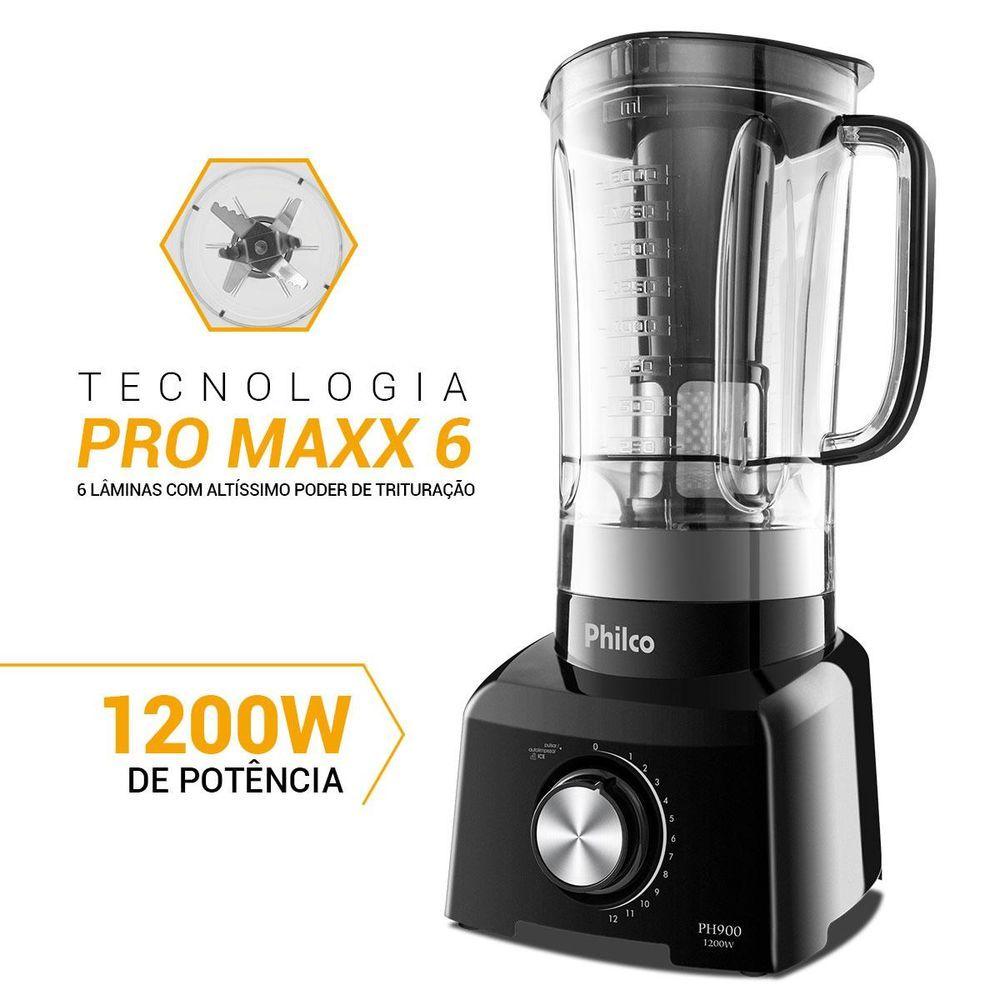 Liquidificador Philco PH900 Preto 1200W 220V
