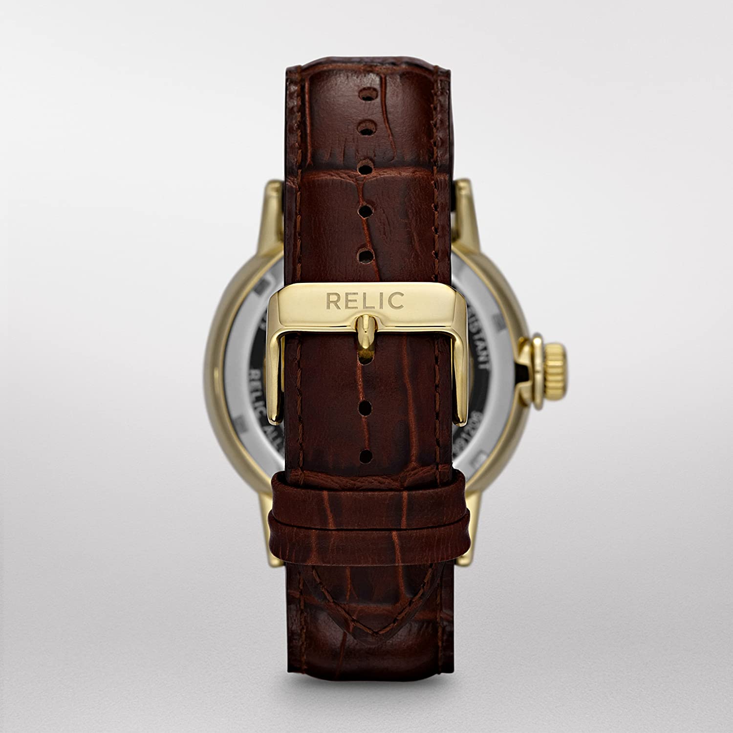 Miniatura Relic by Fossil Relógio Masculino Original Automático e Aço In oxidável Marrom