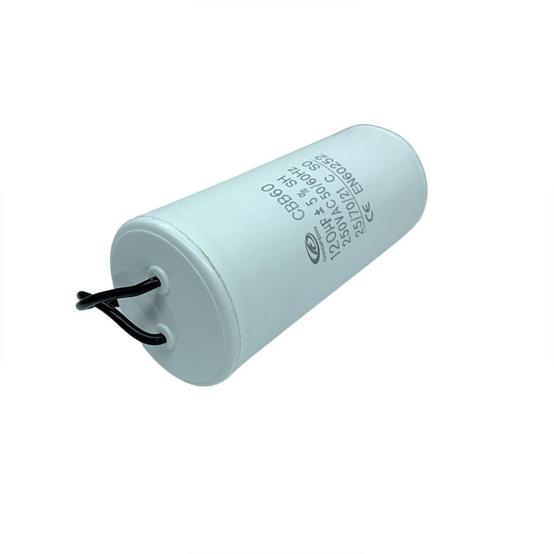 Miniatura Capacitor Partida 120Uf/250V 127V Compressor Chiaperini