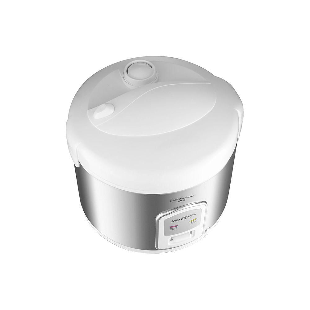 Miniatura Panela Elétrica De Arroz Britânia Bpa5bi Inox - Branca 127v