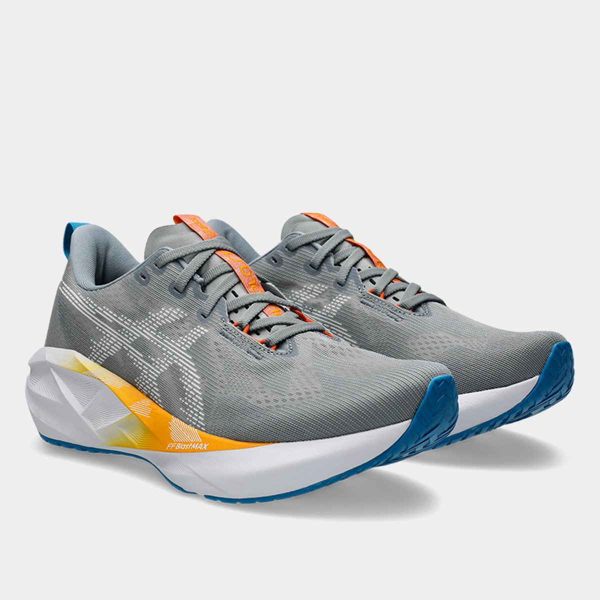 Miniatura Tênis Asics Novablast 5 Masculino Cinza+Branco - 39