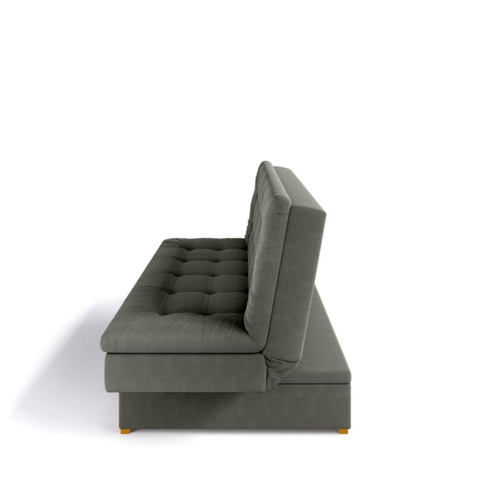 Sofa Cama com Baú Berilo Cinza