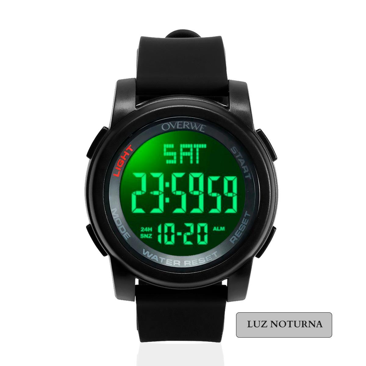 Relógio Masculino Overwe Digital 1404 Resistencia Água 50M