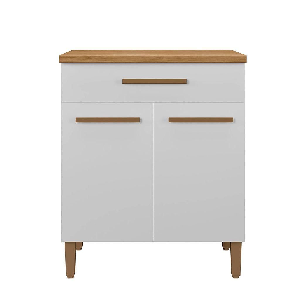 Balcão Omega Master Mdf Arte Móveis Branco