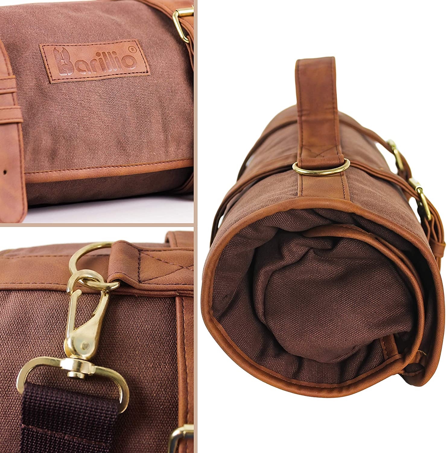 Barillio Kit Barman Profissional 17 Peças em Aço Inoxidável co m Bolsa de Lona para Transporte