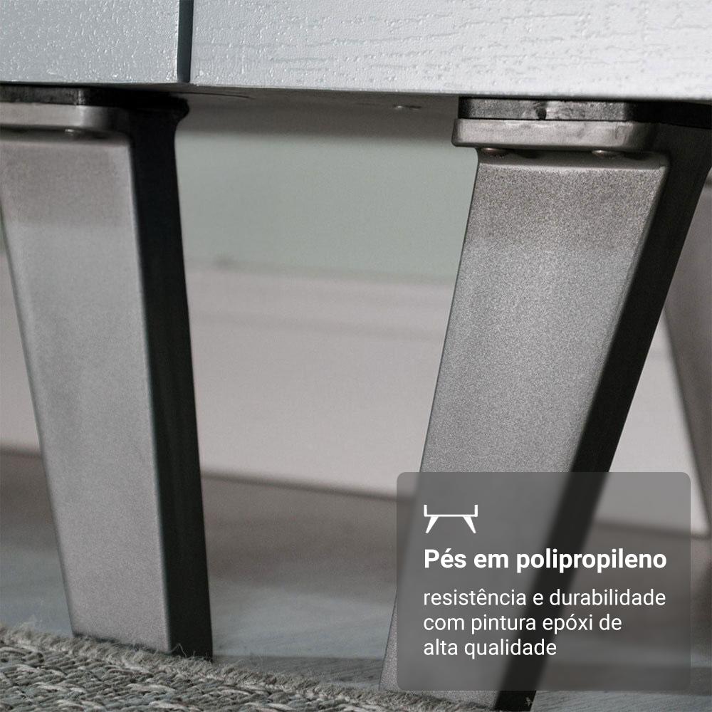 Armário de Cozinha Compacta 200cm Cinza Nice Madesa 01 Cinza