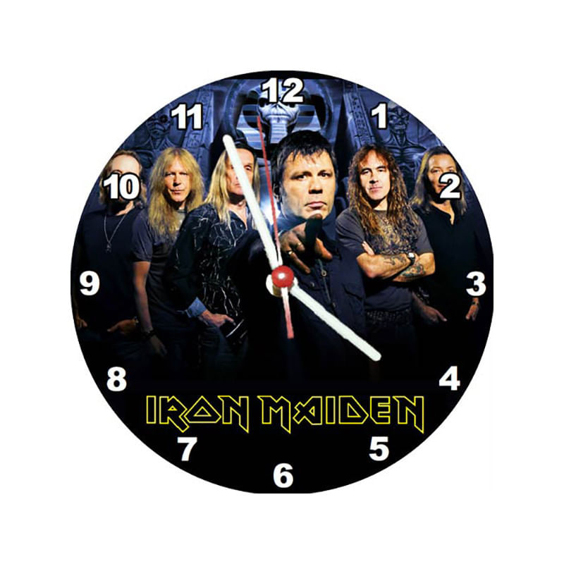 Miniatura Relógio Decorativo Iron Maiden