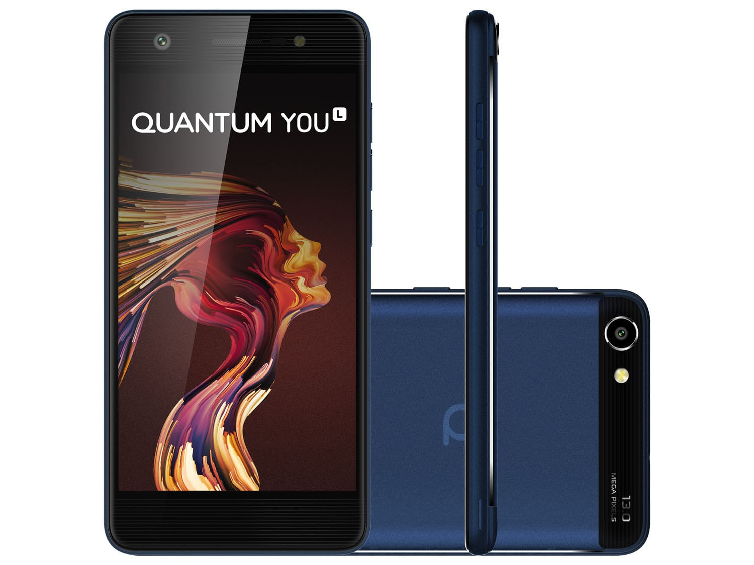 Miniatura Smartphone Quantum You L Q11 32Gb Dual Chip 4G cor azul Homologação: 63271603589