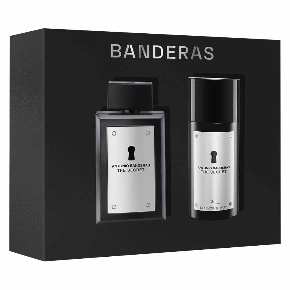 Coffret Banderas The Secret Kit - Perfume Masculino EDT + Desodorante Spray