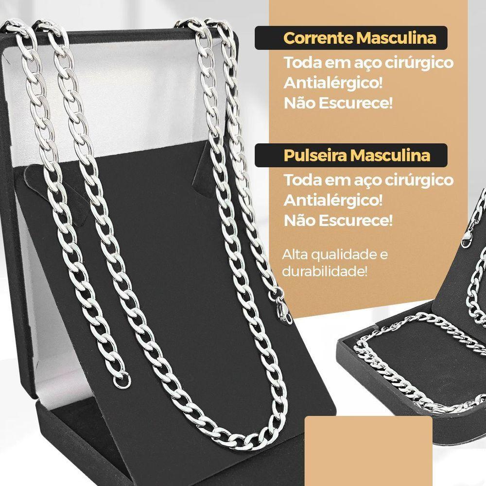 Miniatura Relogio Masculino Prata Aço Inox + Pulseira + Caixa Ponteiro Presente Qualidade Premium Social