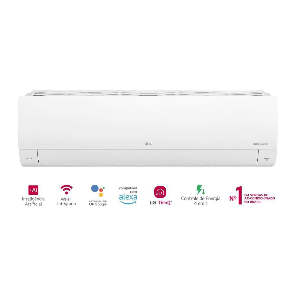 Miniatura Ar Condicionado Split LG DUAL Inverter Voice +AI 9000 BTUs Frio 127V S3-Q09AA31D