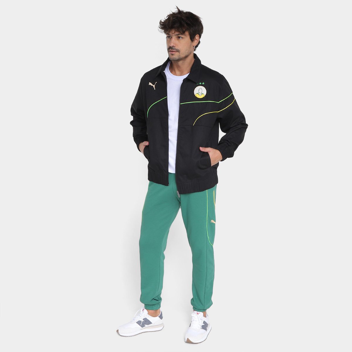 Miniatura Calça Puma Pelé King Masculina Verde - G