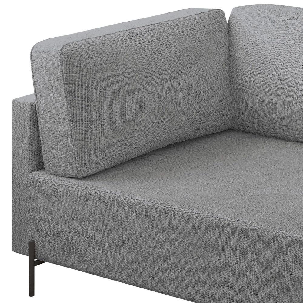 Sofá Living Orgânico 2 Lugares 165cm Norten Cinza