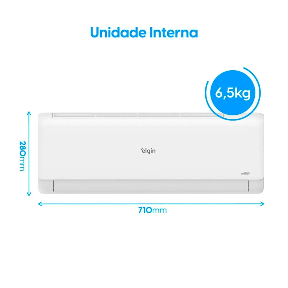 Miniatura Ar Condicionado Eco Inverter II Split 9000 BTUs Frio Elgin 220V