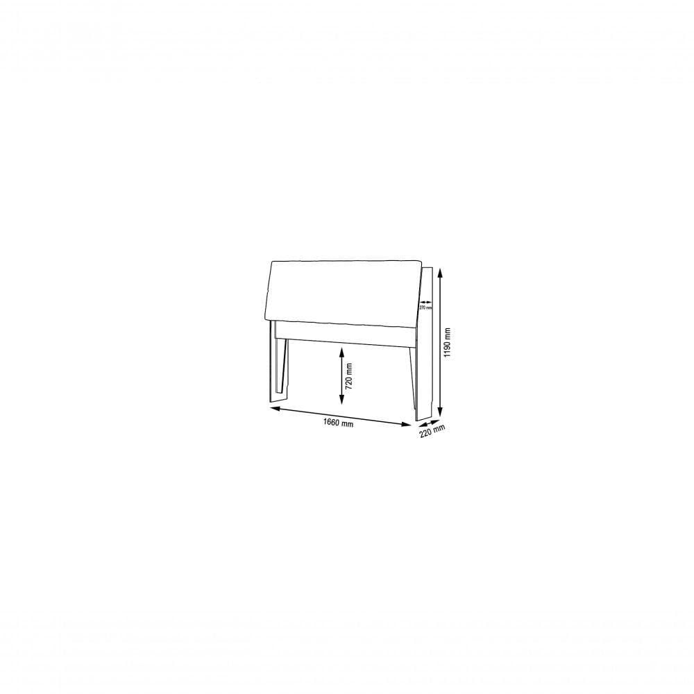 Miniatura Cabeceira Box Queen 1,58 Isis Branco Com Capitonê Branco - Framar Móveis