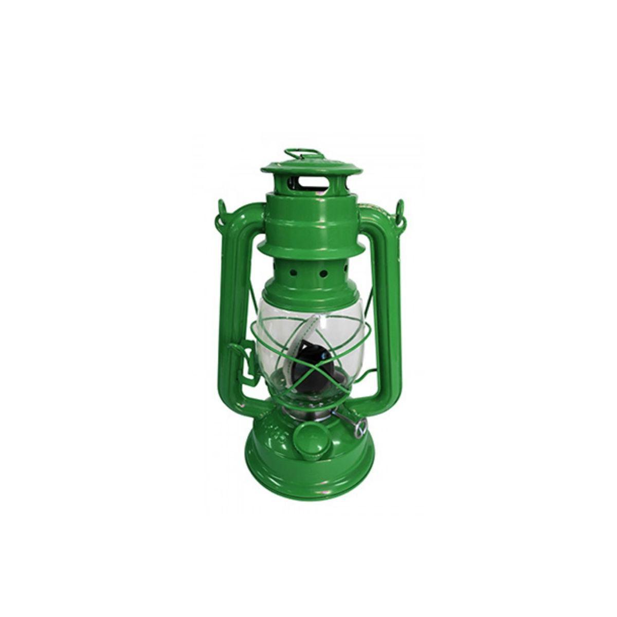 Miniatura Lampião De Querosene Pequeno 26 Cm Western 2004 Verde