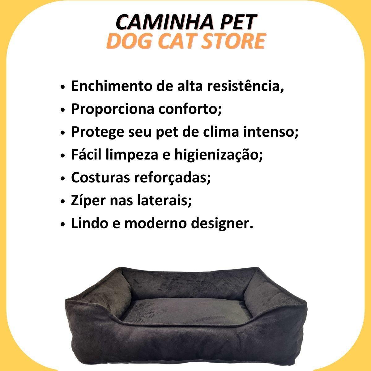 Miniatura Cama Pet Luxo Macia Para Cachorro E Gato Suede M
