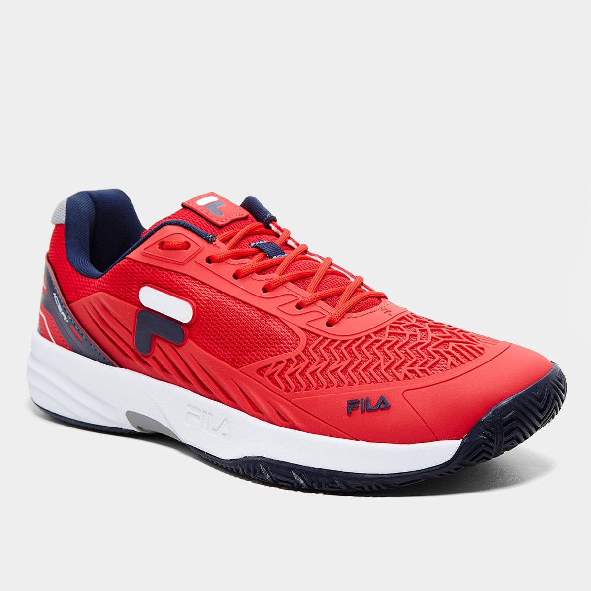 Miniatura Tênis Fila Acer Masculino Vermelho+Branco - 39