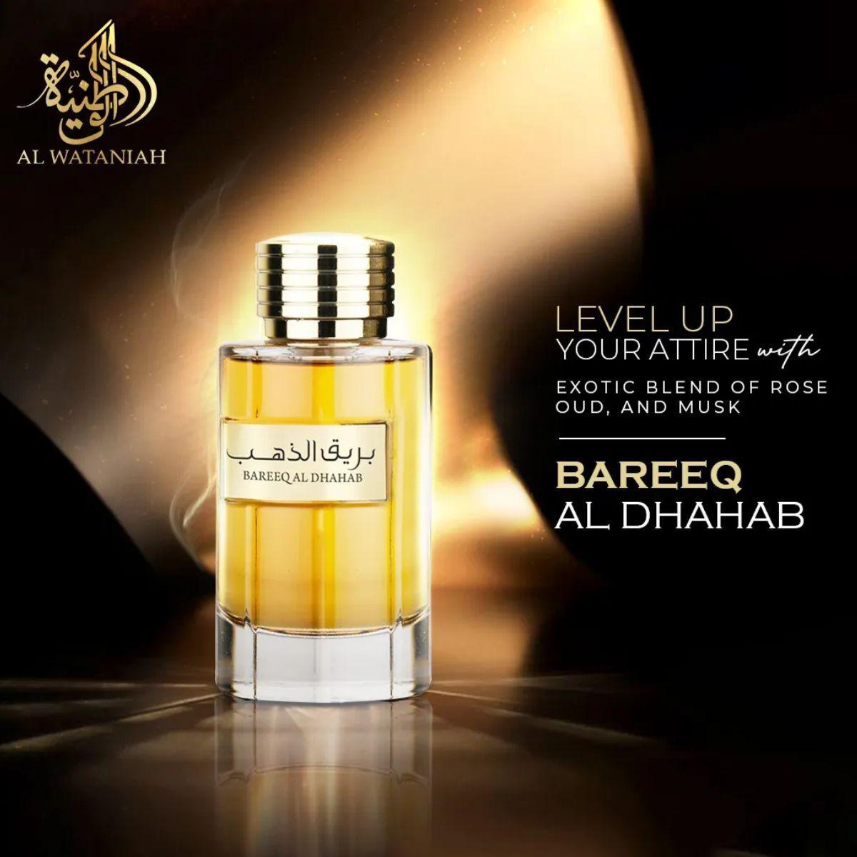 Miniatura Perfume Árabe Bareeq Al Dhahab Al Wataniah 100Ml