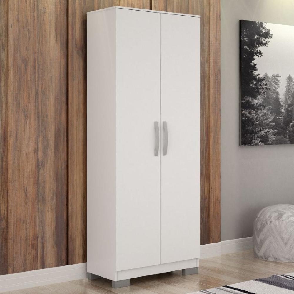 Miniatura Conjunto Mesa para Computador Giga e Armário Multiuso 2 Portas Natal Branco