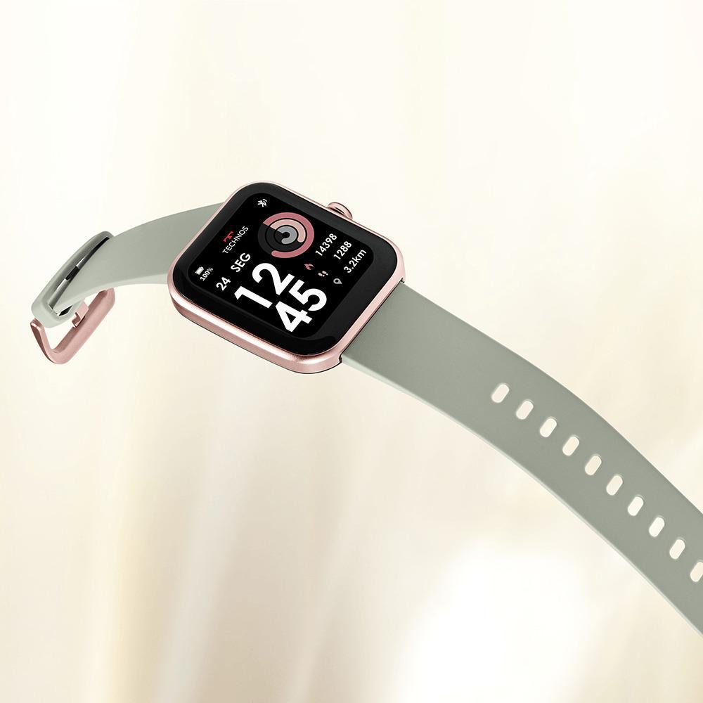 Miniatura Relógio Technos Smart Connect Rosé 4,4 cm WR 5ATM