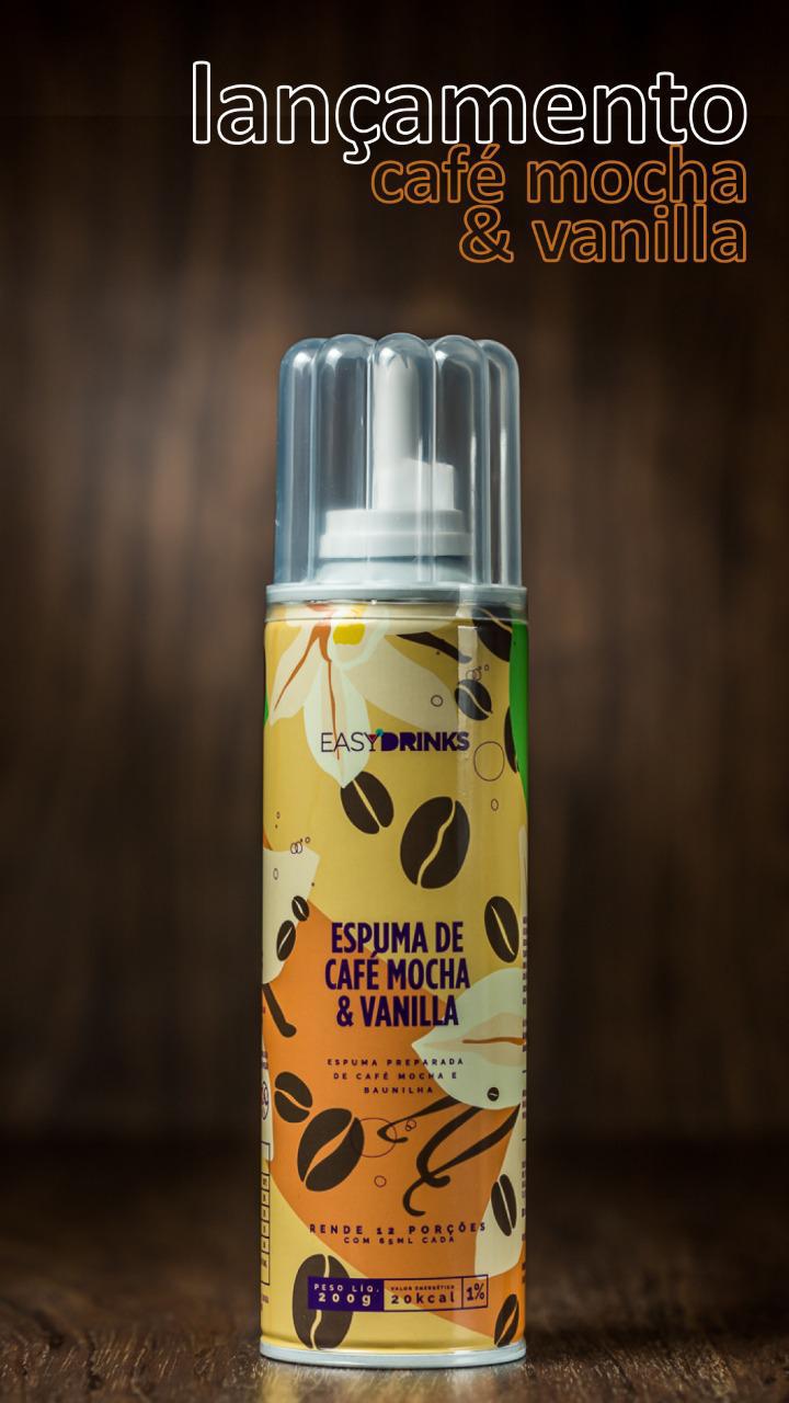 Miniatura Kit 3X Espuma De Café Mocha E Vanilla Easy Drinks 200G Rosa - Preparo para drink - Espuma